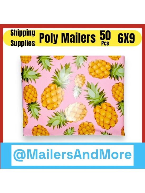 Other - 50 6X9 Pineapple Poly Mailers PRICE IS FIRM